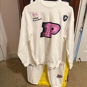 VS Pink racing sweats set